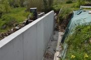Mur de soutenement faysse piscine
