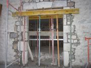 Ouverture mur en pierre
